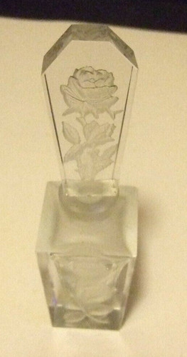 Crystal perfume bottle vintage - crystal,